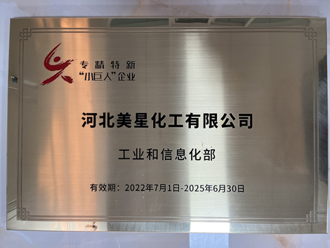 河北美星：入選2022年國(guó)家專(zhuān)精特新&ldquo;小巨人&rdquo;企業(yè)、2022年第一批河北省&ldquo;專(zhuān)精特新&rdquo;中小企業(yè)